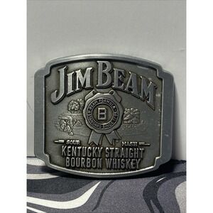 2008 Jim Beam Kentucky Straight Bourbon Whiskey Advertising Nos Belt Buckle